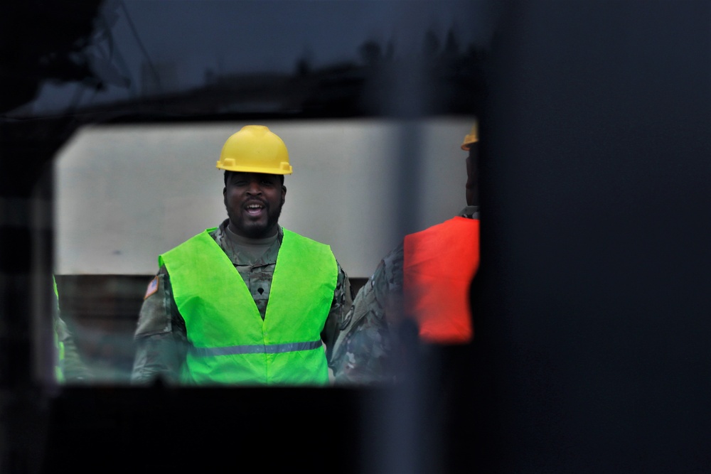 Soldiers from the 793rd MCT, 7th MSC make U.S. cargo transport history in Montenegro