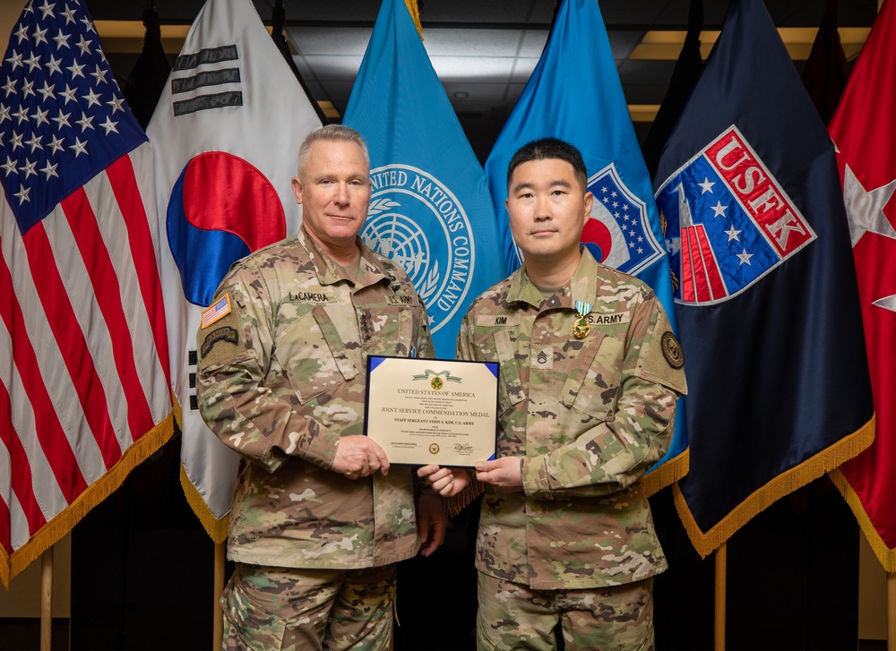 United States Forces Korea Commander Recognizes Staff Sergeant