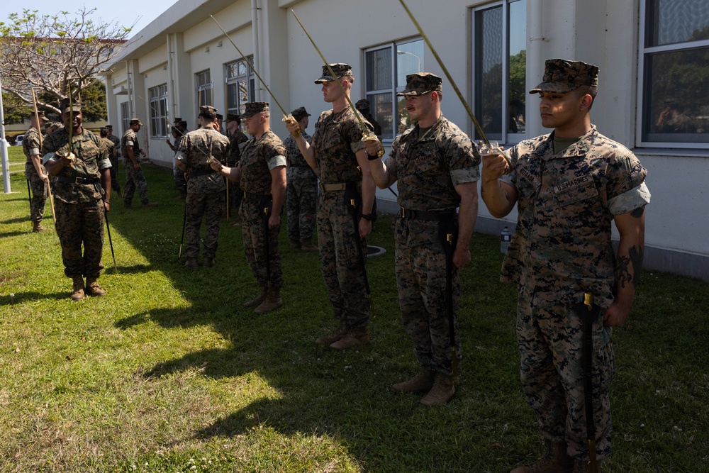 CLB 31 Corporals Course sword manual practice