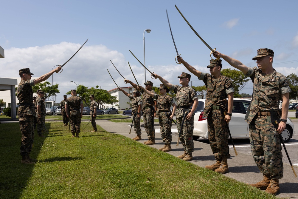 CLB 31 Corporals Course sword manual practice