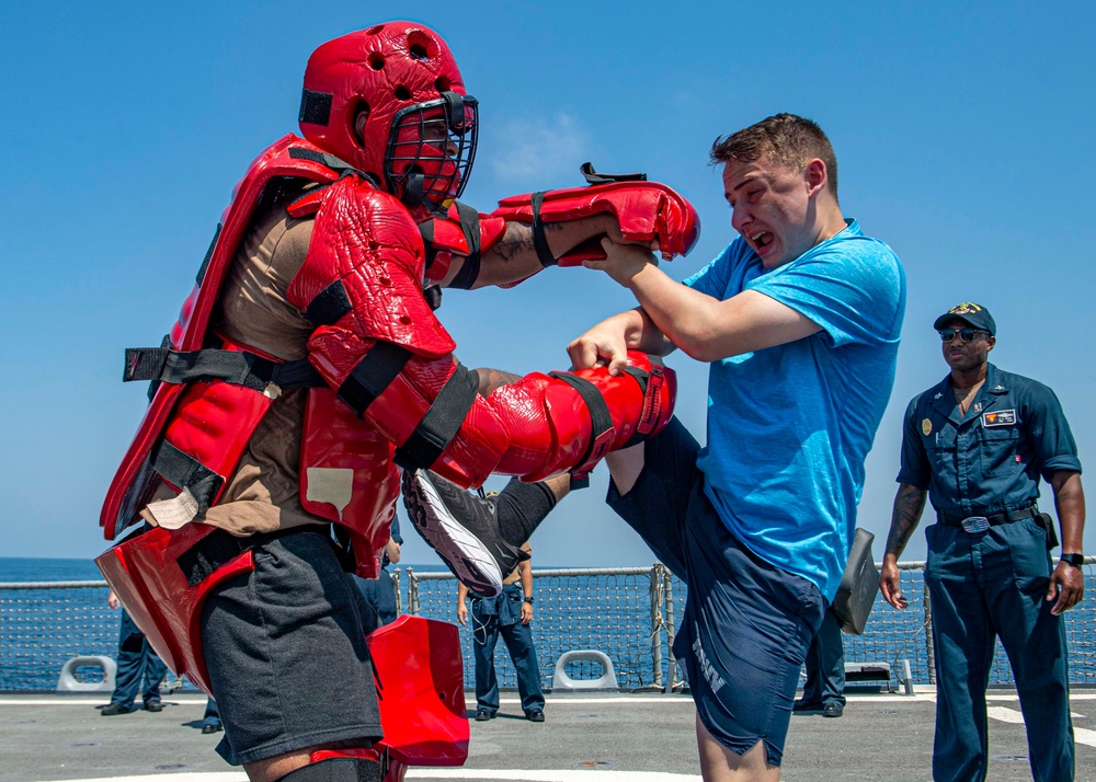 USS Paul Hamilton OC Spray Course