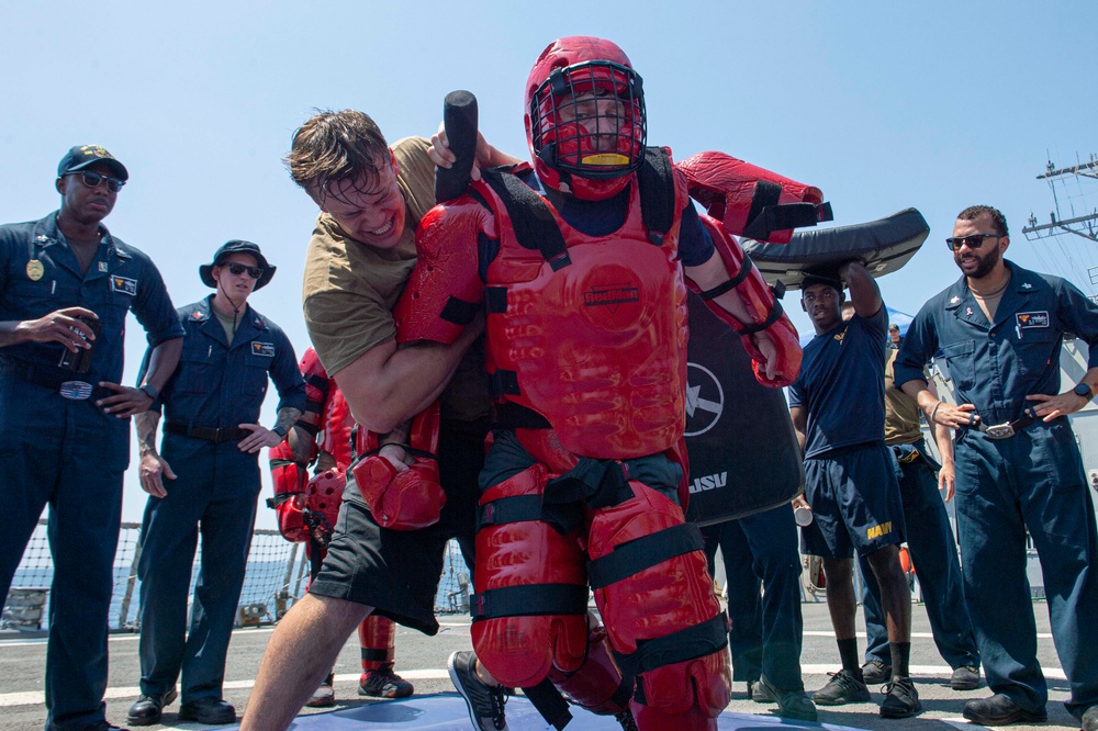 USS Paul Hamilton OC Spray Course