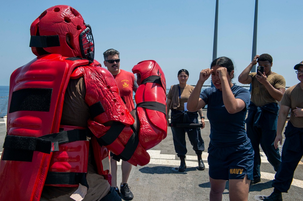 USS Paul Hamilton OC Spray Course