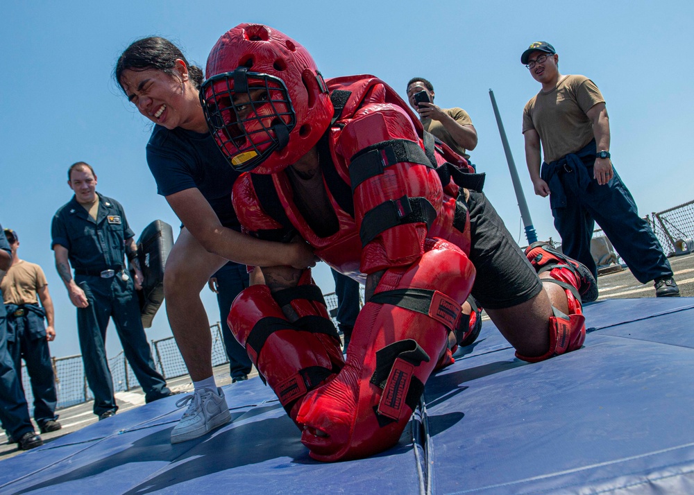 USS Paul Hamilton OC Spray Course