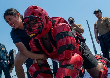 USS Paul Hamilton OC Spray Course