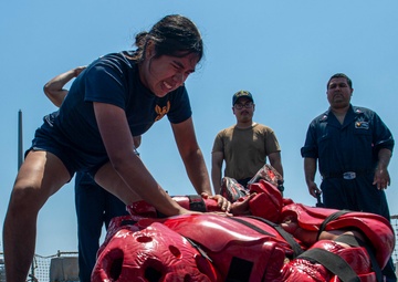 USS Paul Hamilton OC Spray Course