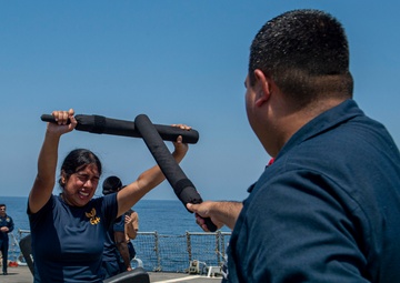 USS Paul Hamilton OC Spray Course