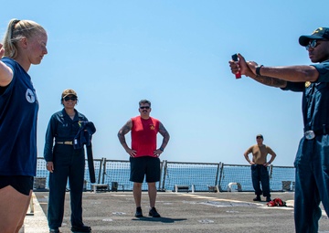 USS Paul Hamilton OC Spray Course