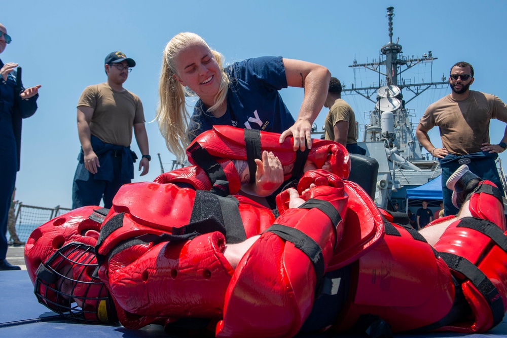 USS Paul Hamilton OC Spray Course