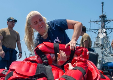 USS Paul Hamilton OC Spray Course