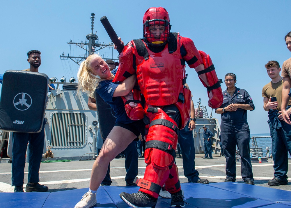 DVIDS Images USS Paul Hamilton OC Spray Course [Image 10 of 11]