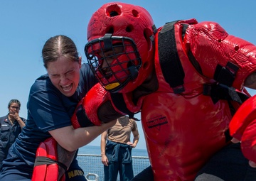 USS Paul Hamilton OC Spray Course