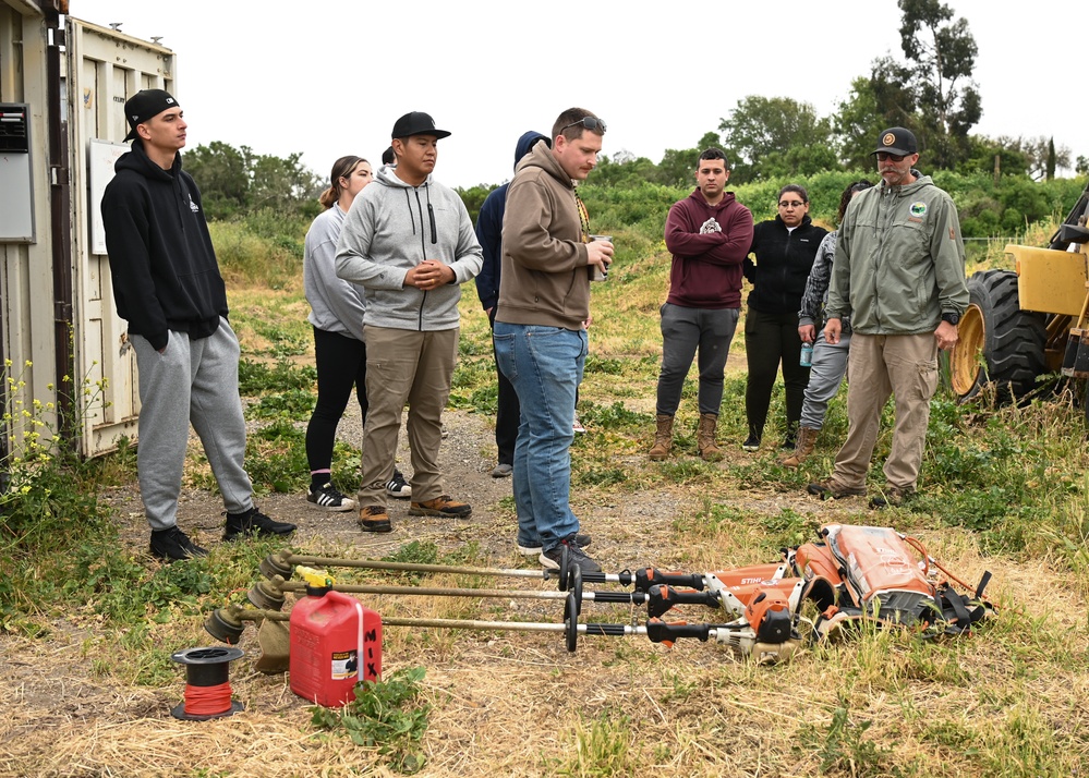 Members of Vandenberg Volunteers to Clean-up the River Bend Bike Park in Lompoc