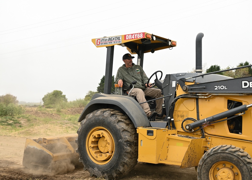 Members of Vandenberg Volunteers to Clean-up the River Bend Bike Park in Lompoc
