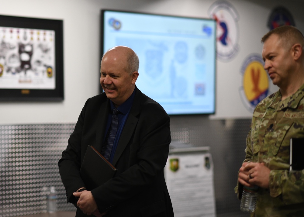 Mr. Randy Richards Visits Minot Air Force Base.