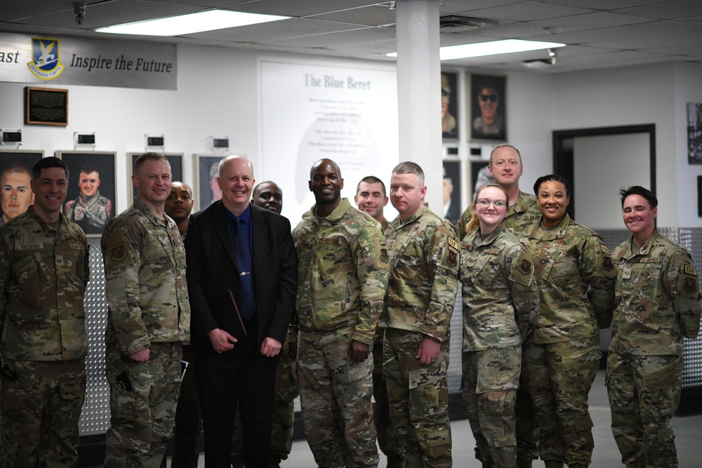 Mr. Randy Richards Visits Minot Air Force Base.