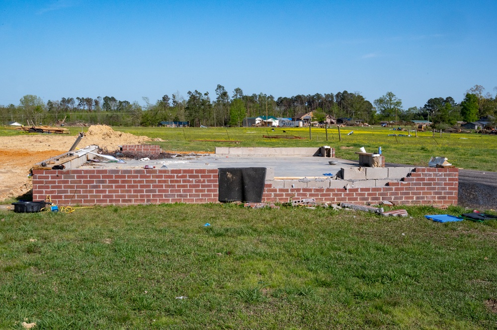 Tornado damage in Selmer, TN