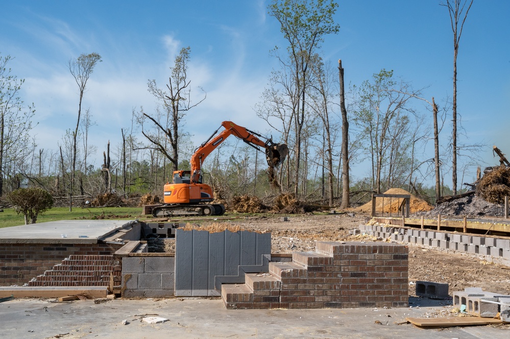 Tornado Debris Cleanup Continues in Selmer, TN