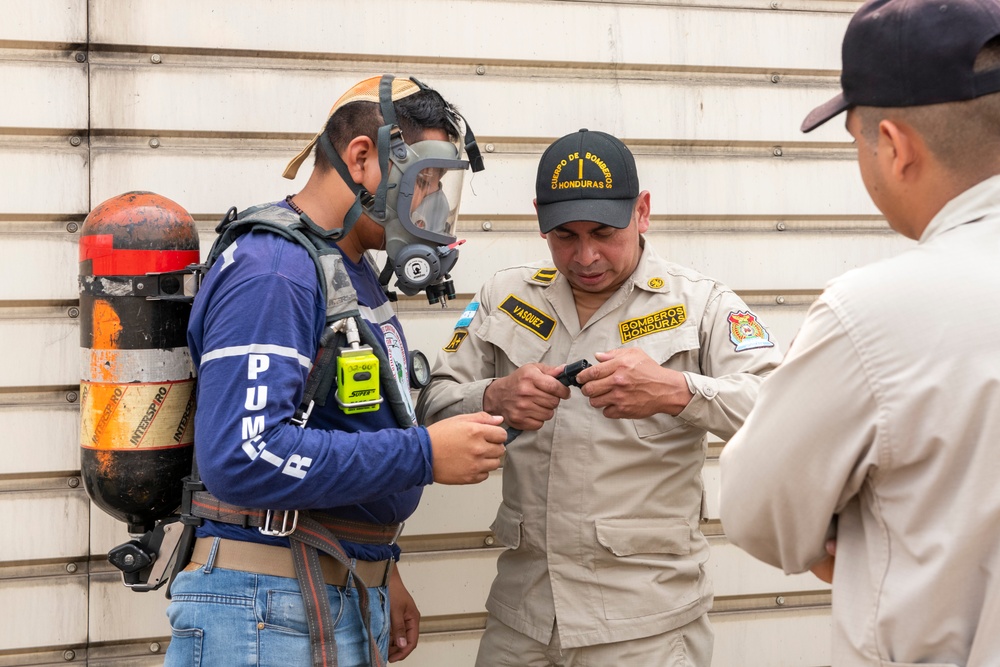 JTF-B firefighters train with neighboring fire departments