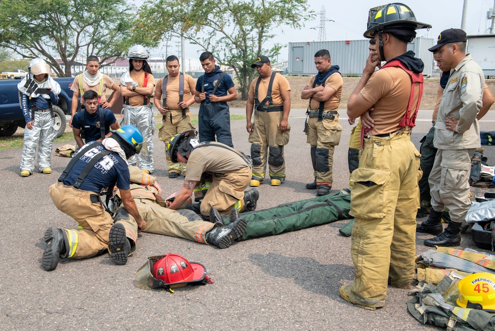 JTF-B firefighters train with neighboring fire departments