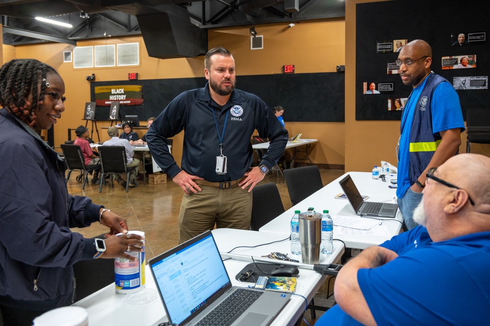 FEMA Federal Coordinating Officer Andrew Friend Visits Disaster Recovery Center