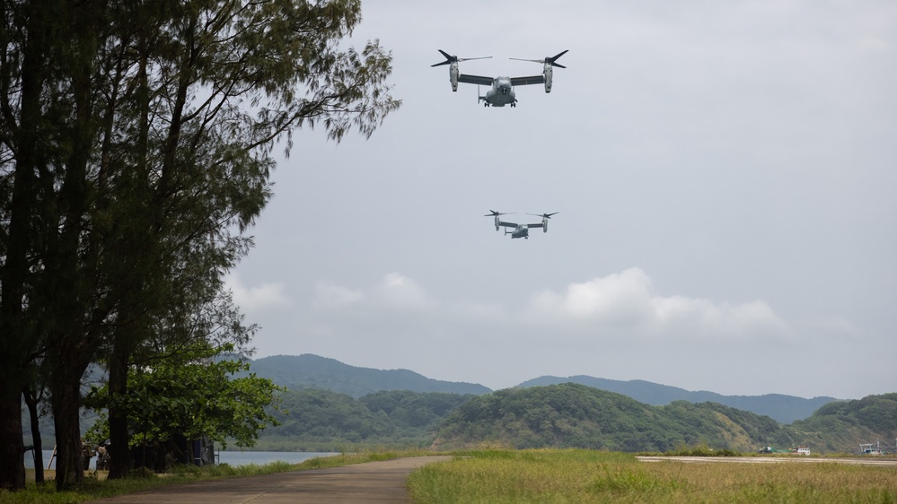 U.S. Marines conduct a bilateral site survey