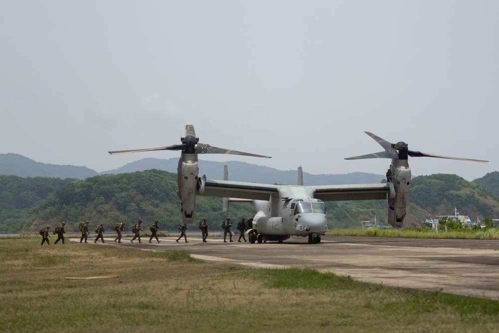 U.S. Marines conduct a bilateral site survey