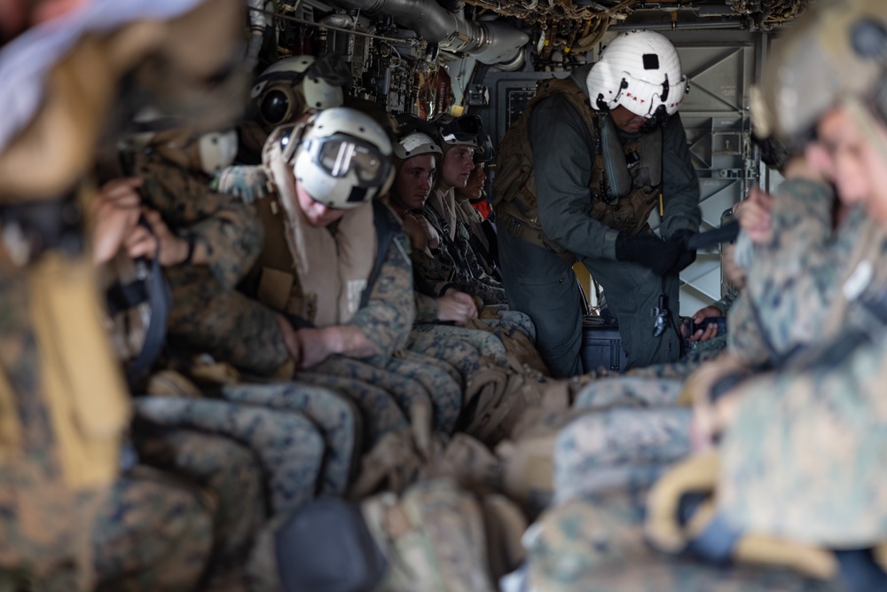 U.S. Marines conduct a bilateral site survey