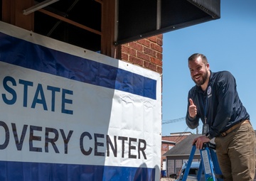 FEMA Federal Coordinating Officer Andrew Friend Visits Disaster Recovery Center
