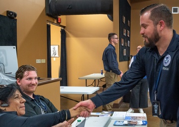 FEMA Federal Coordinating Officer Andrew Friend Visits Disaster Recovery Center