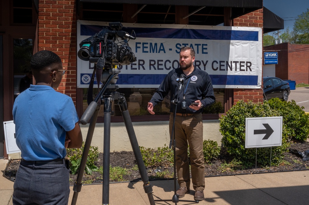 FEMA Federal Coordinating Officer Andrew Friend Does a TV Interview