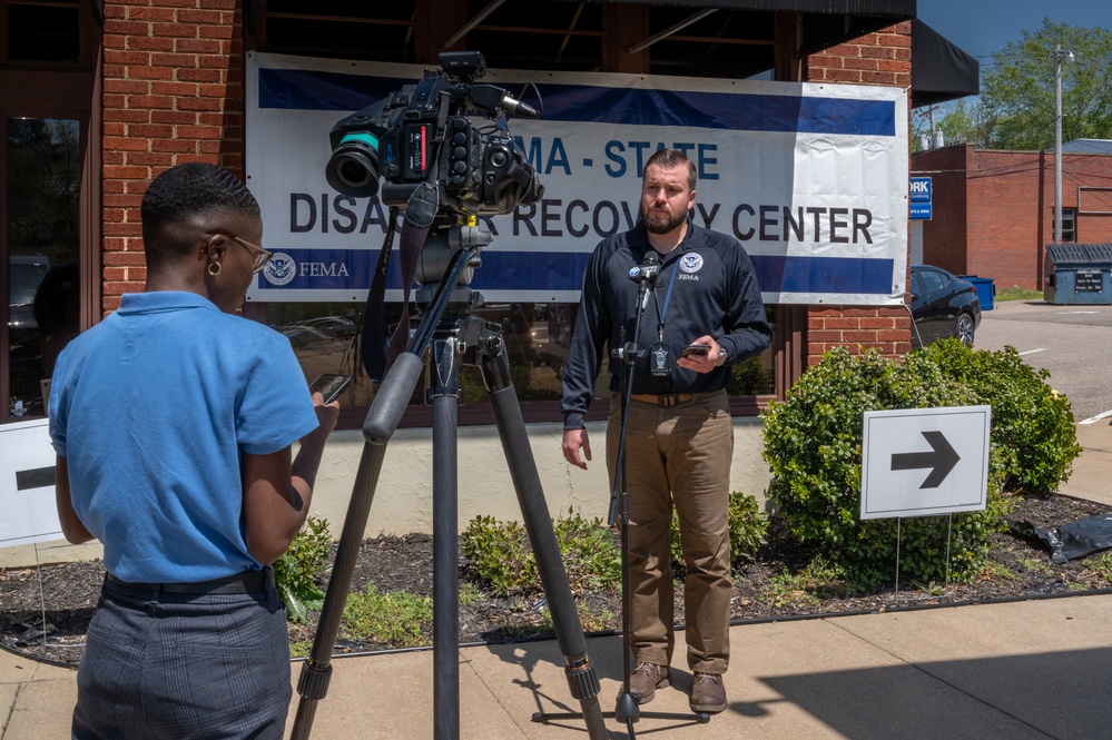 FEMA Federal Coordinating Officer Andrew Friend Does a TV Interview