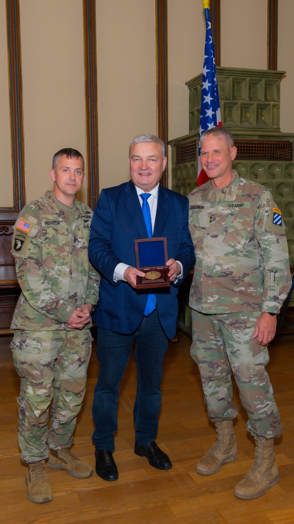 Dogface Soldiers Meet the Mayor of Colmar