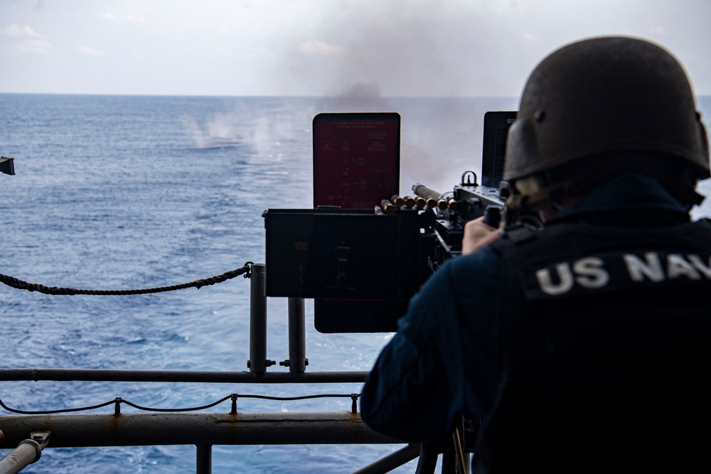 Nimitz Conducts A Live-Fire Exercise