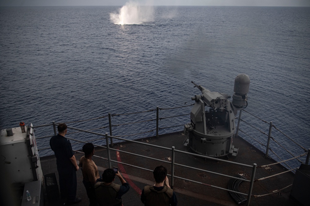 Nimitz Conducts A Live-Fire Exercise