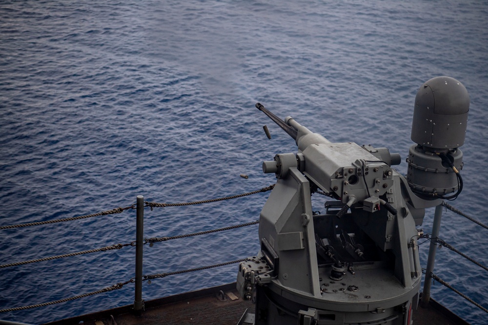 Nimitz Conducts A Live-Fire Exercise