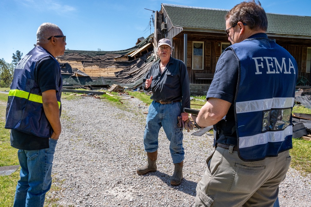 FEMA Disaster Survivor Assistance Teams Canvass Neighborhoods in Hardeman County, TN