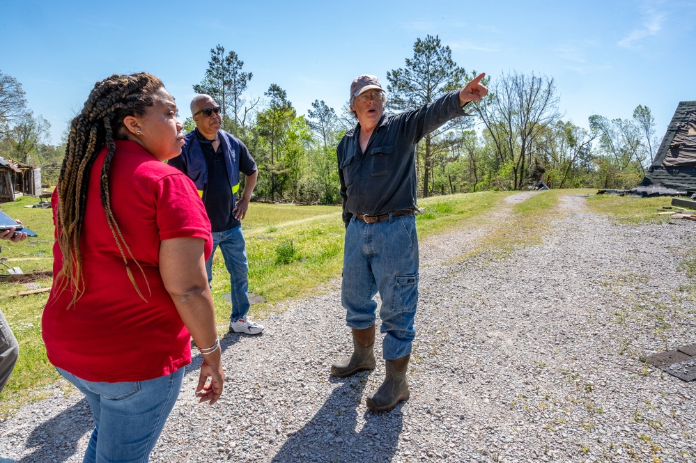 FEMA Disaster Survivor Assistance Teams Canvass Neighborhoods in Hardeman County, TN