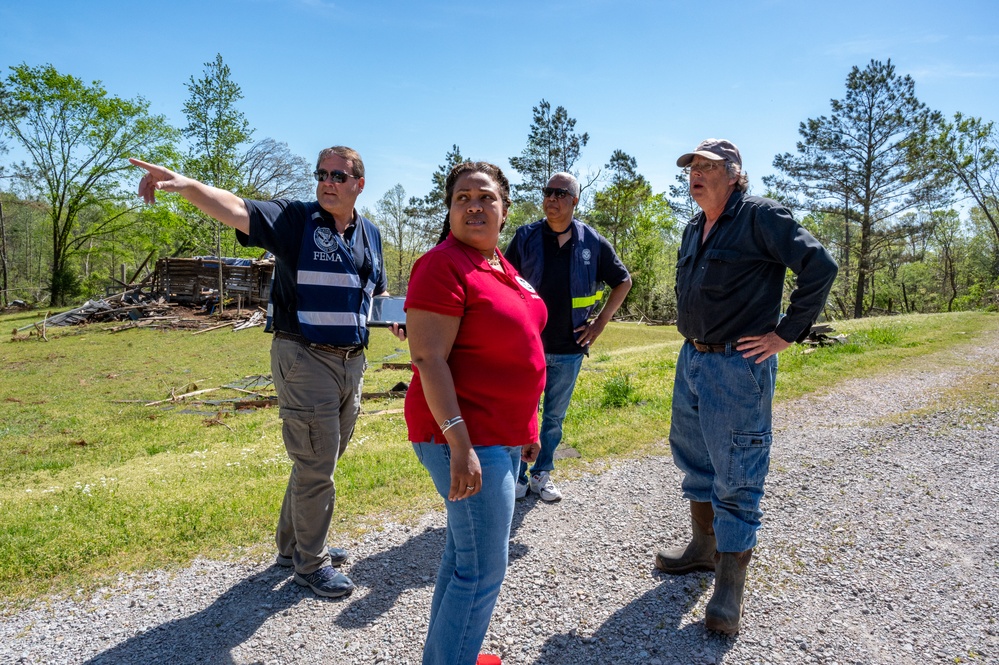 FEMA Disaster Survivor Assistance Teams Canvass Neighborhoods in Hardeman County, TN