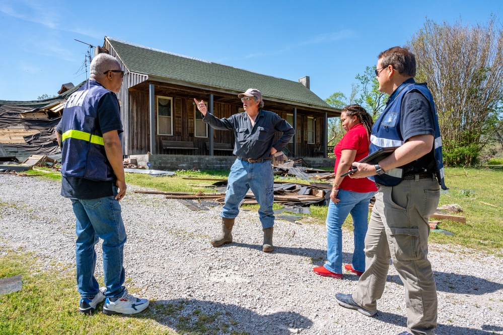 FEMA Disaster Survivor Assistance Teams Canvass Neighborhoods in Hardeman County, TN