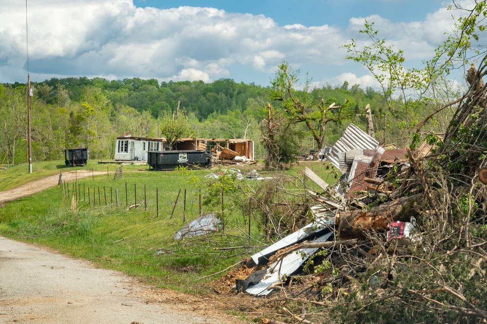 Tornado Damage in Clifton, TN