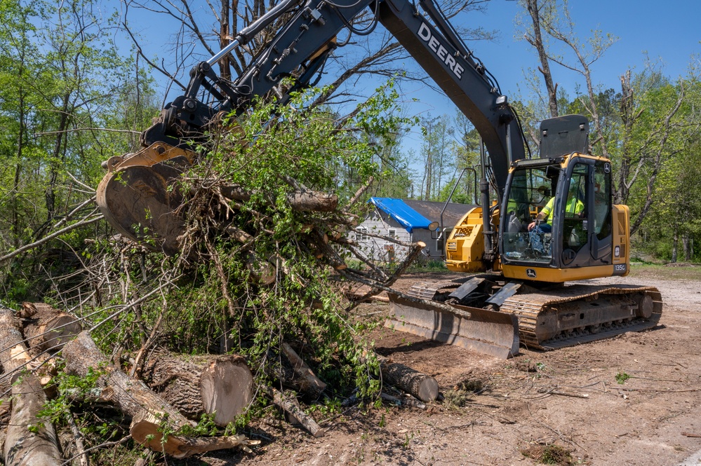 Tornado Debris Removal Continues in Adamsville