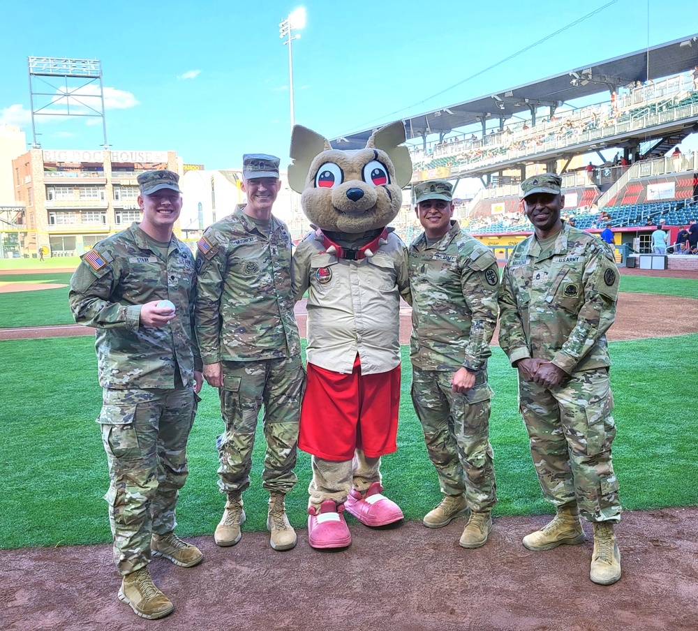 WBAMC Soldier of the Year Honored at El Paso Chihuahuas Game