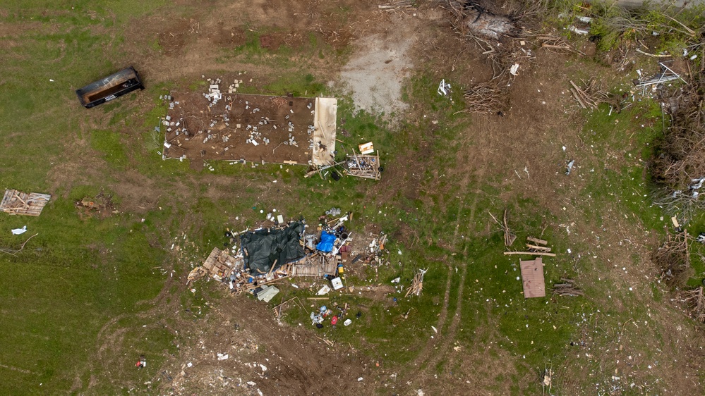 Aerial Image of Damage in Clifton, TN