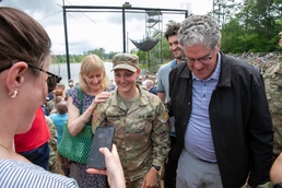 Female Army Reserve Soldier Receives Ranger Tab