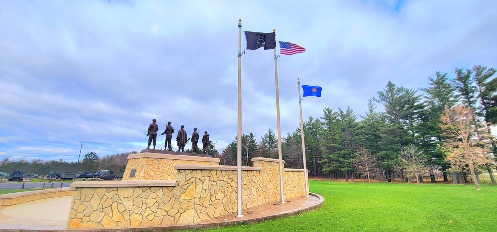 Flags raised for 2023 at Fort McCoy's Veterans Memorial Plaza