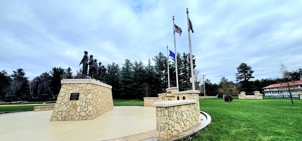 Flags raised for 2023 at Fort McCoy's Veterans Memorial Plaza