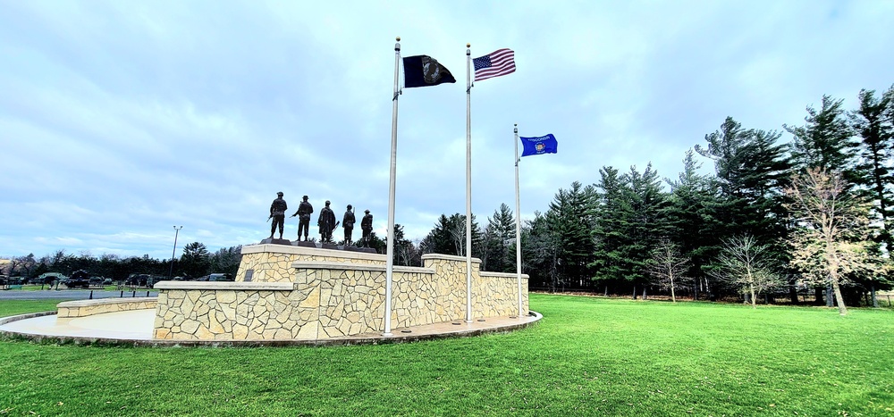 Flags raised for 2023 at Fort McCoy's Veterans Memorial Plaza