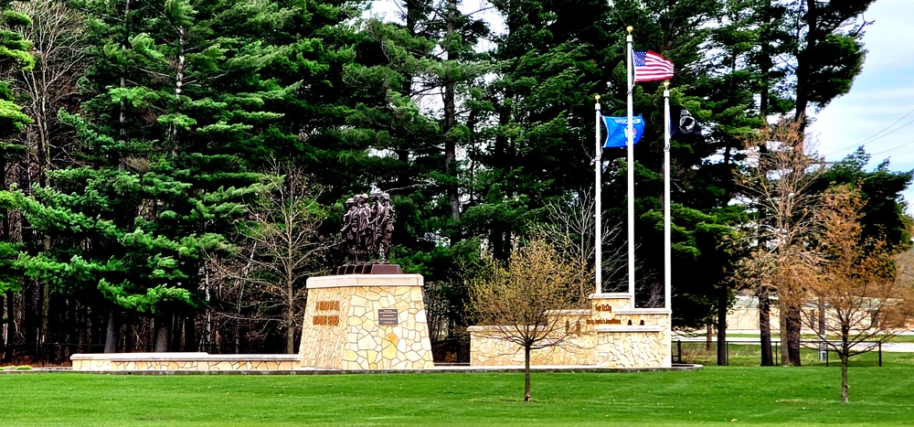 Flags raised for 2023 at Fort McCoy's Veterans Memorial Plaza