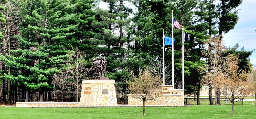 Flags raised for 2023 at Fort McCoy's Veterans Memorial Plaza